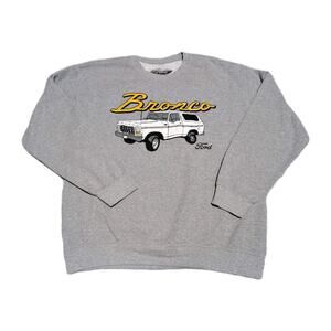 Vintage Ford Bronco Sweatshirt Mens Large Crewneck Pullover Truck Graphic 90s